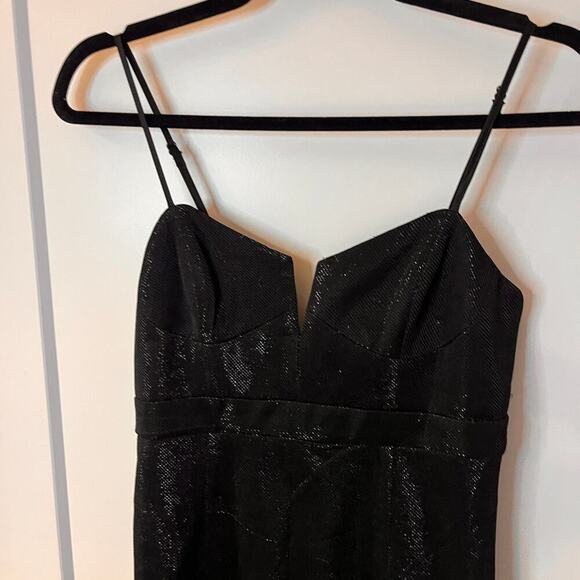 NWT Bardot Black Freida Fringe Sleeveless Mini Dress Size Small - Picture 3 of 9